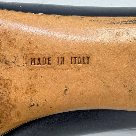 Vintage Salvatore Ferragamo Gold Buckle Low Pumps - Picture 9 of 12